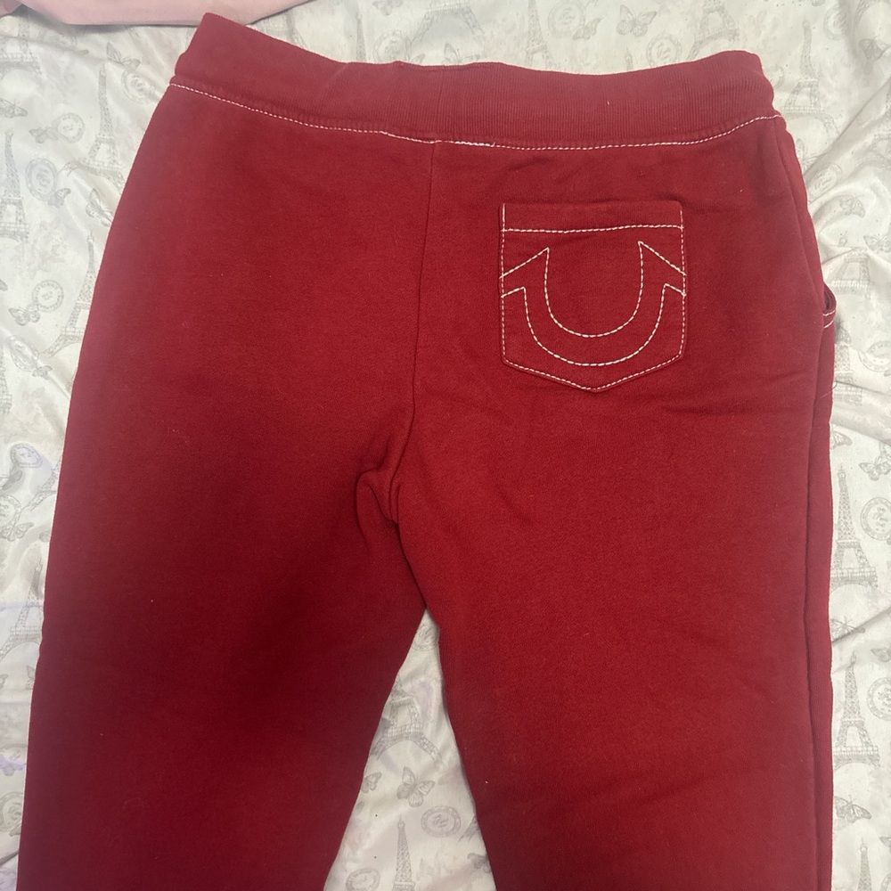 True Religion Kids Red Sweatpants with Pocket